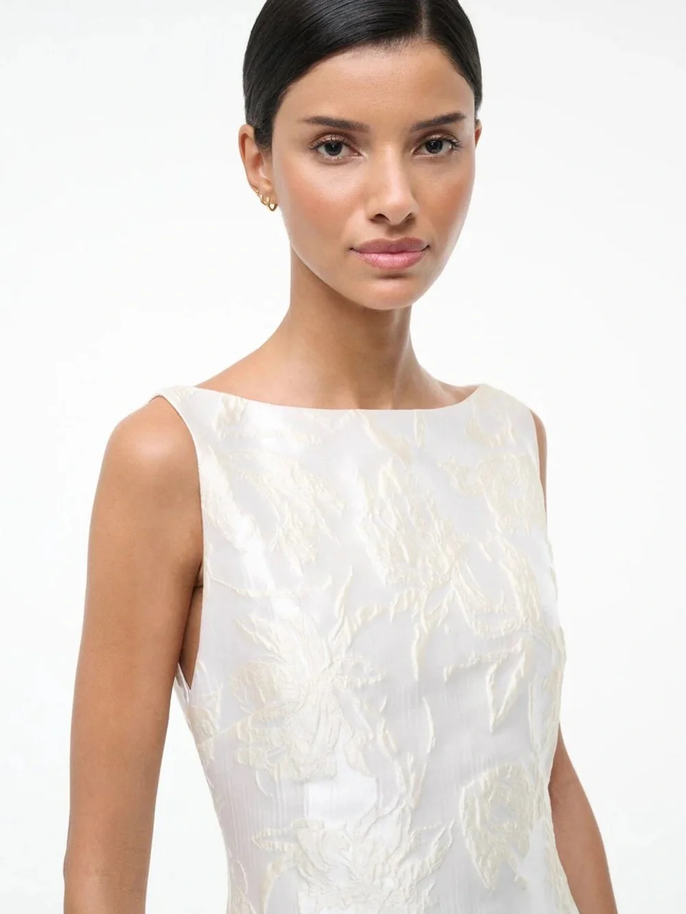 NWT STAUD Mimi Dress Botanica Ivory